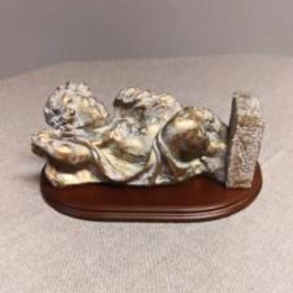 Vintage Antique Gold Cherub Figurine - Picture 3 of 3